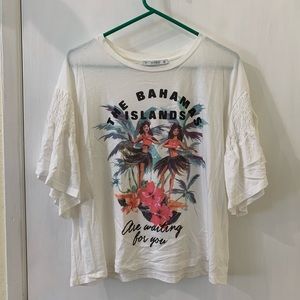 💖4 for $20💖 Oversized Bahamas Short Sleeve Shirt